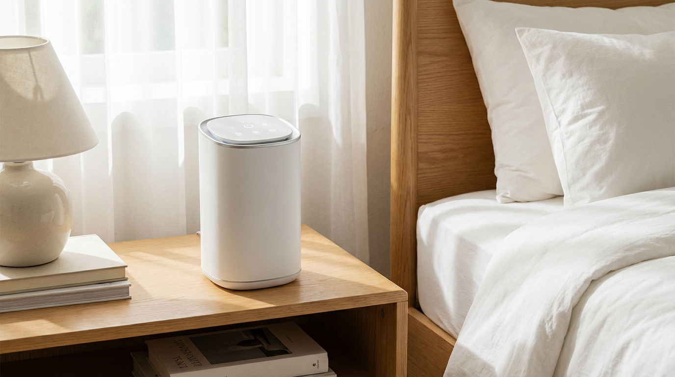 Camera da letto con ionizzatore Nuvair